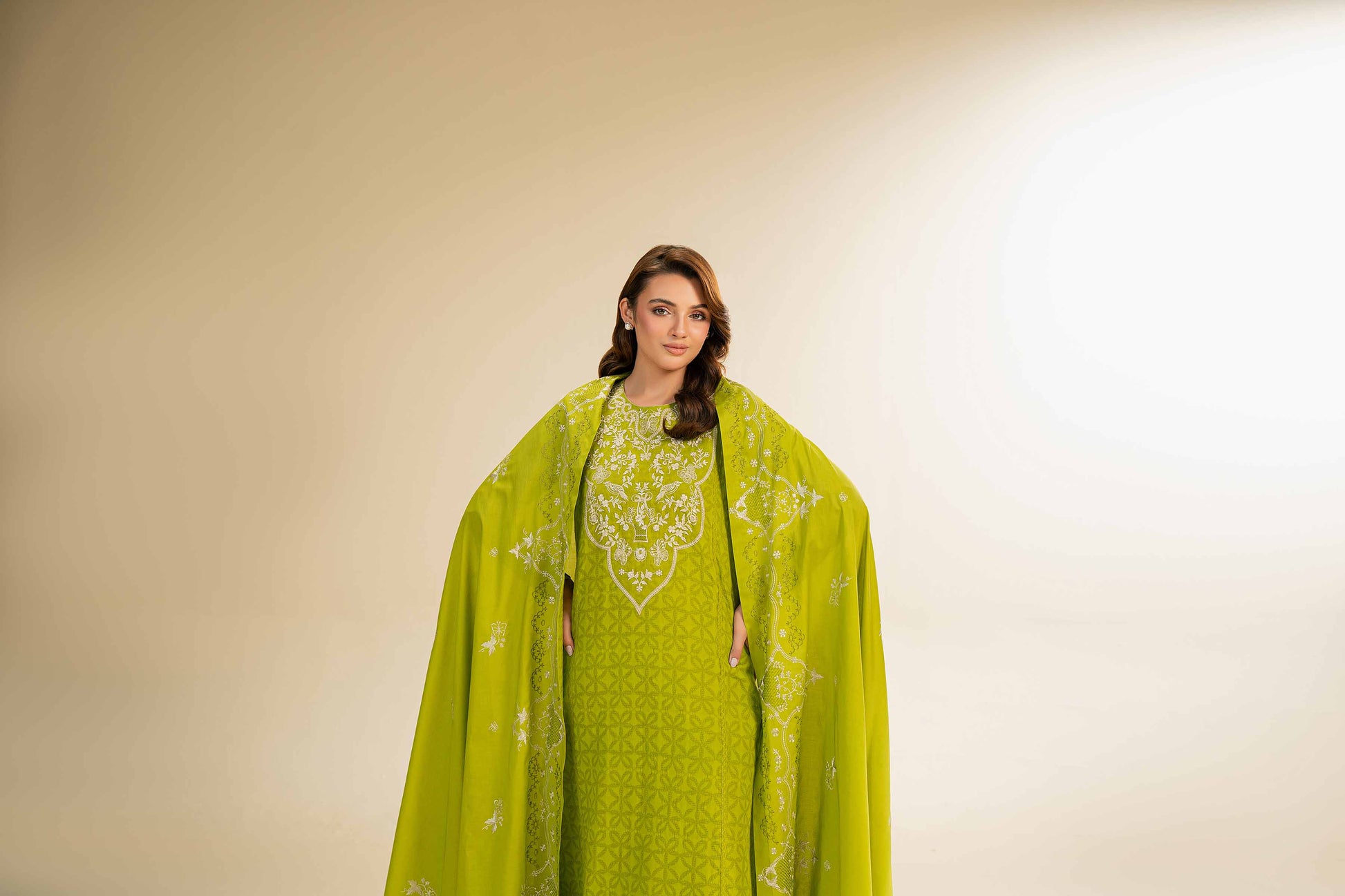 Nishat | Cross Season Edit | 42501101 XL Green Cotton