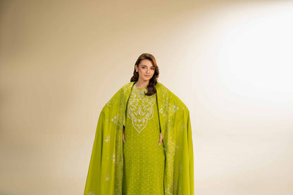 Nishat | Cross Season Edit | 42501101 XL Green Cotton