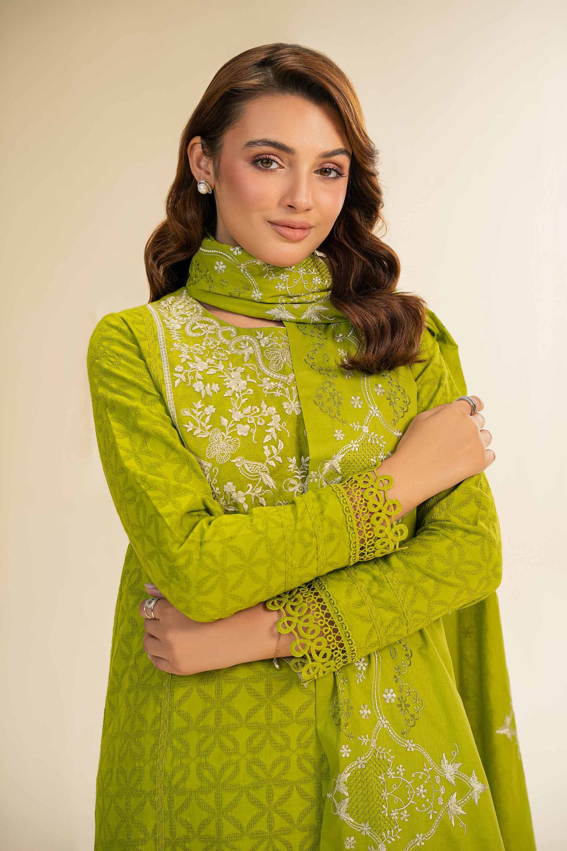 Nishat | Cross Season Edit | 42501101 M Green Cotton