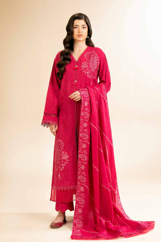 Nishat | Cross Season Edit | 42501104 XS Hot Pink Cotton