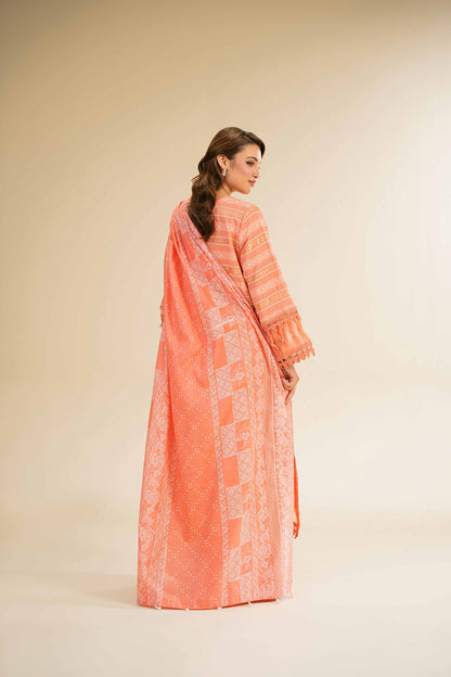 Nishat | Cross Season Edit | 42501107 S Peach Jacquard