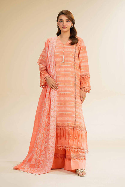 Nishat | Cross Season Edit | 42501107 XS Peach Jacquard