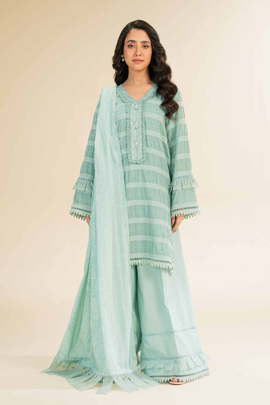 Nishat | Cross Season Edit | 42501108 XS Ice Blue Jacquard