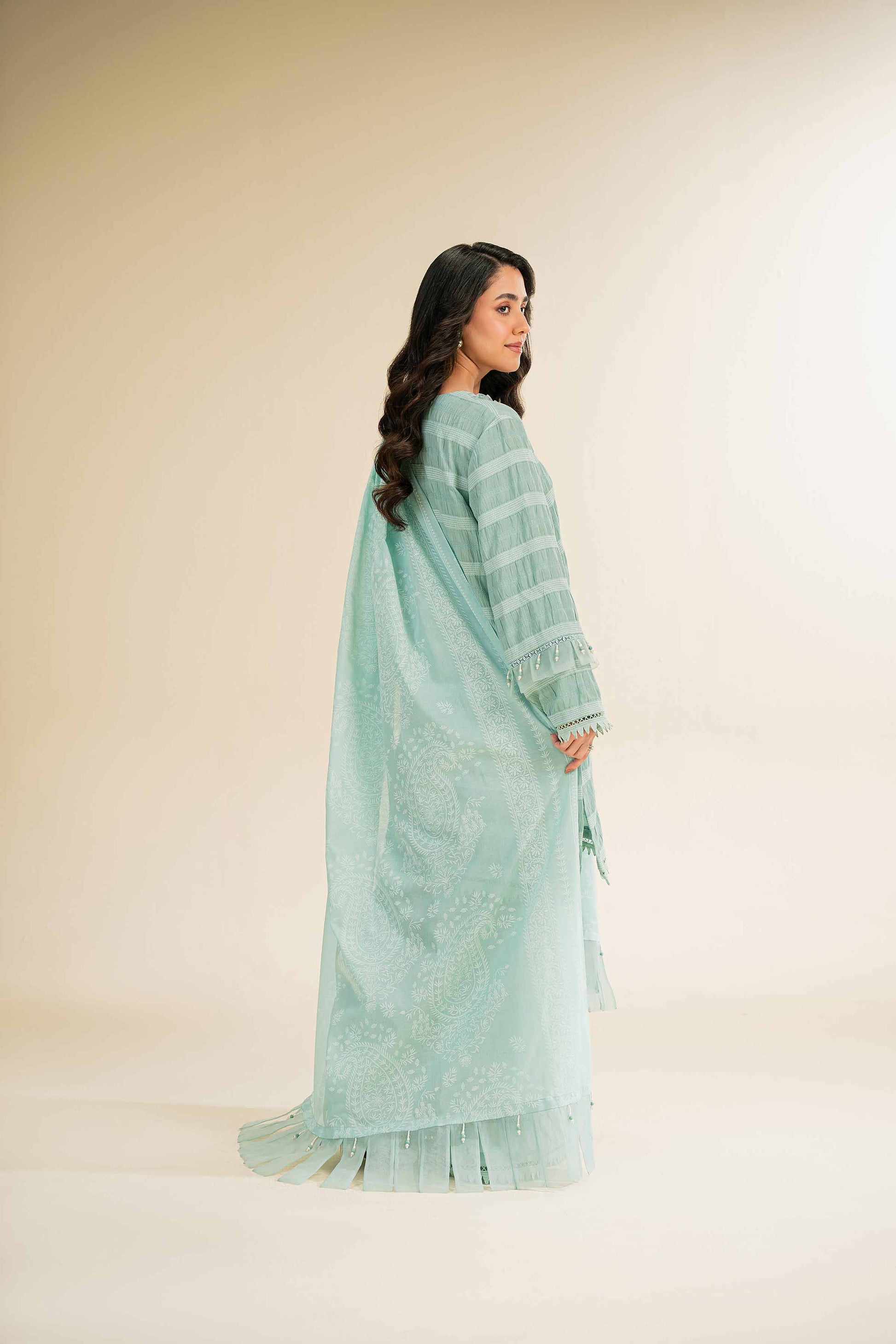 Nishat | Cross Season Edit | 42501108 S Ice Blue Jacquard