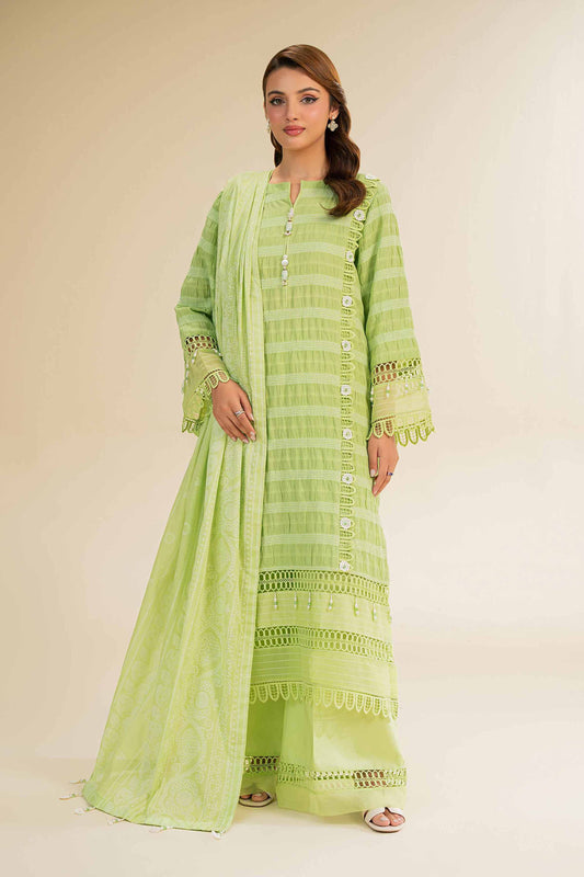Nishat | Cross Season Edit | 42501109 XS Parrot Green Jacquard
