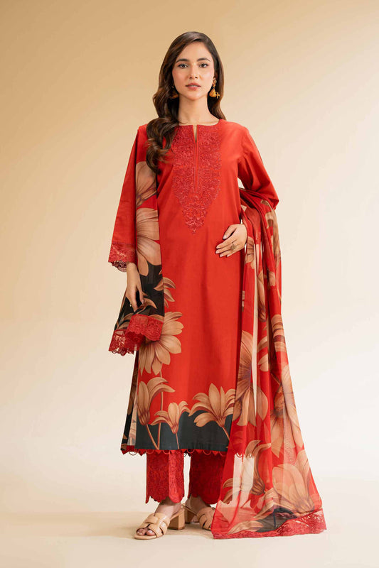 Nishat | Cross Season Edit | 42519165 XS Red Cambric