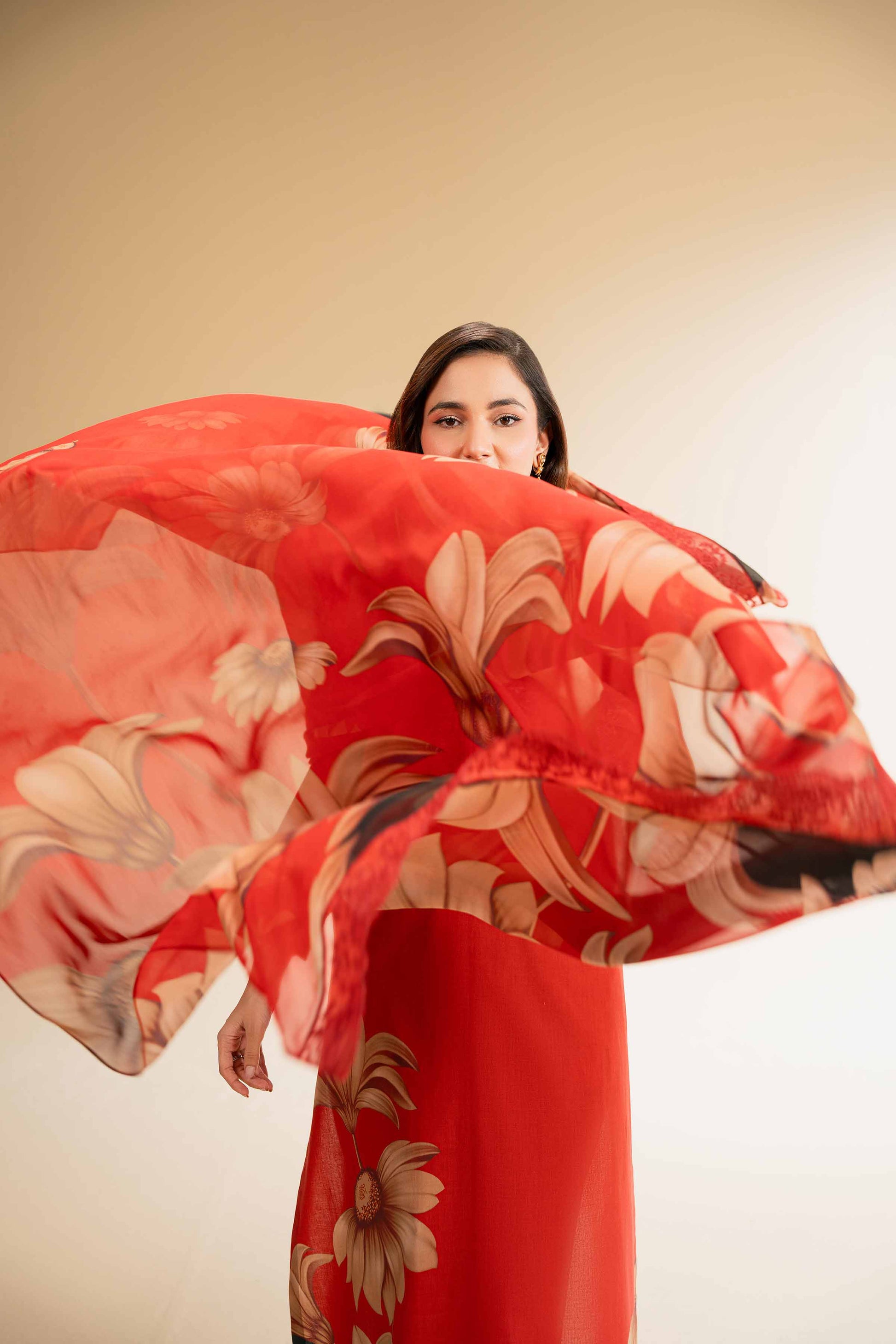 Nishat | Cross Season Edit | 42519165 XL Red Cambric