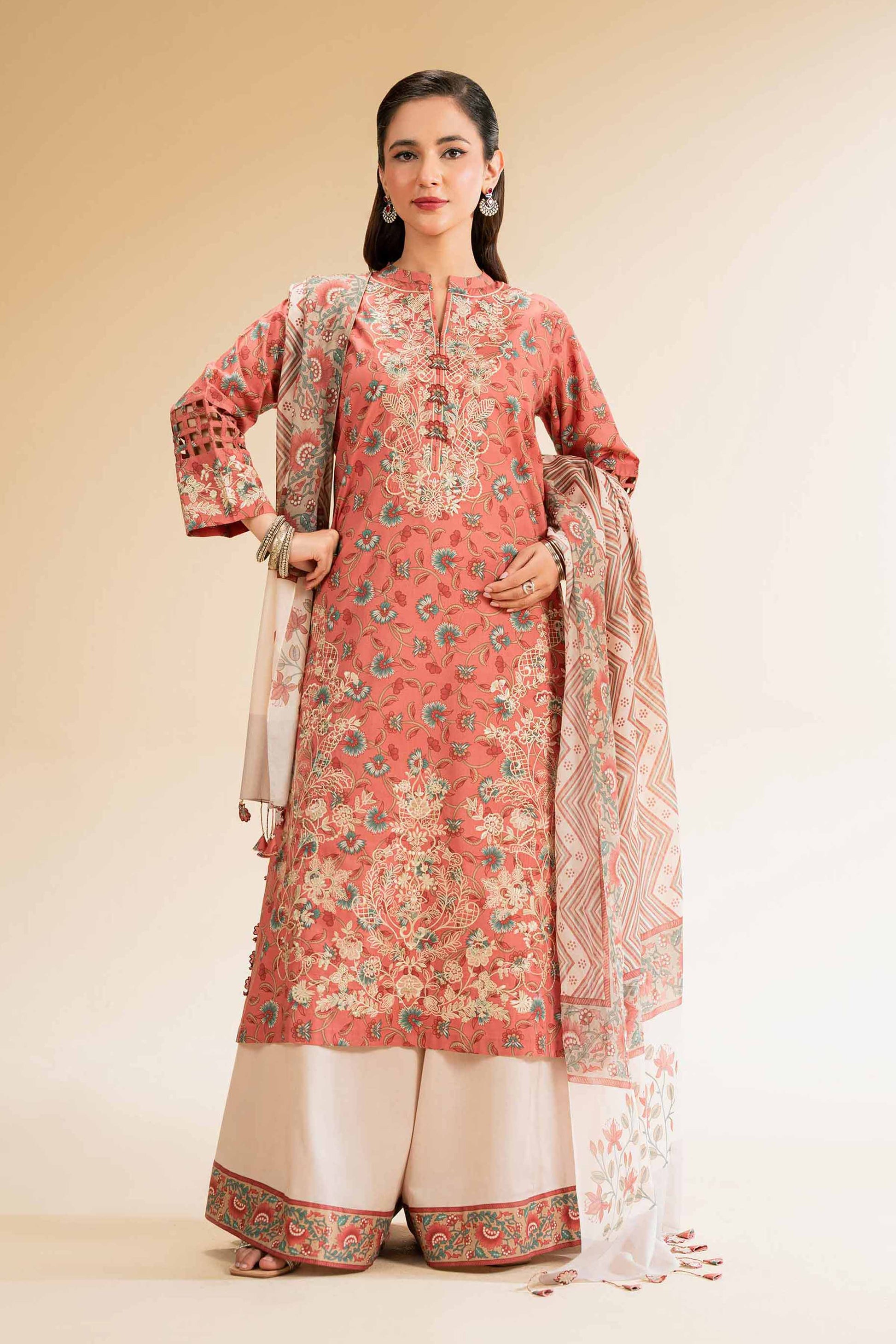 Nishat | Cross Season Edit | 42519174 XS Coral Cambric
