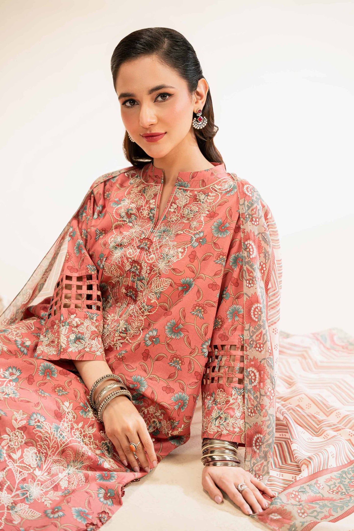 Nishat | Cross Season Edit | 42519174 L Coral Cambric