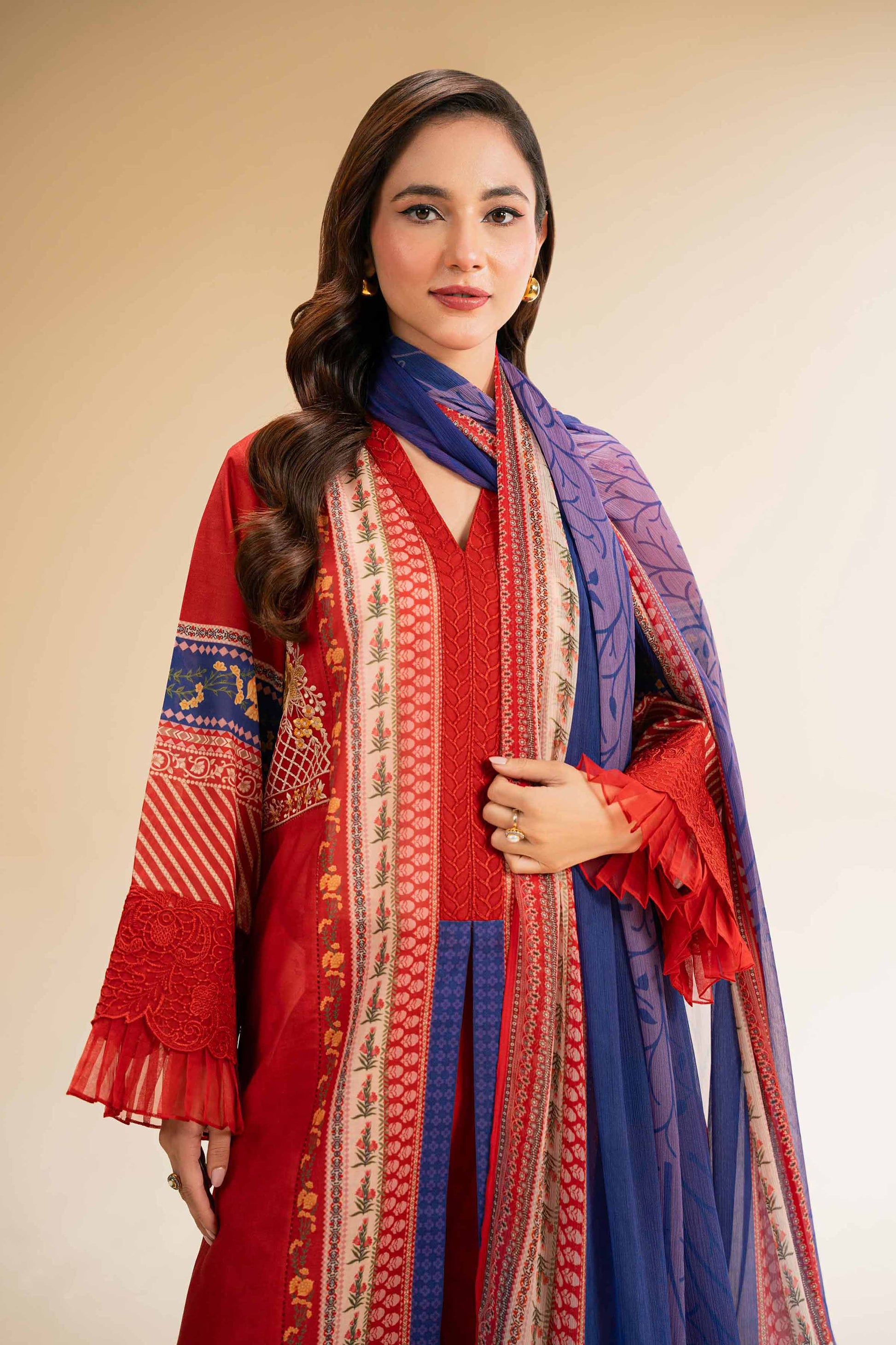 Nishat | Cross Season Edit | 42519396 L Red Lawn