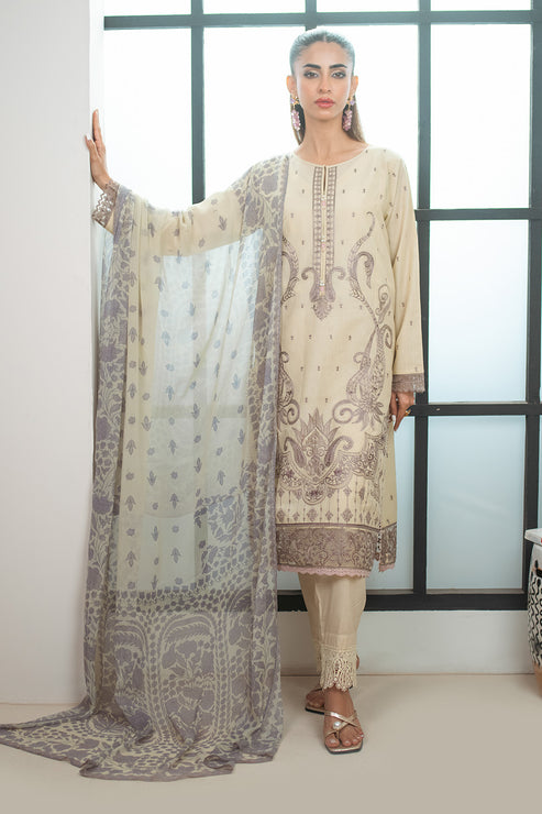 Declare | Eid Collection 25 | P001162 S Ivory Lawn