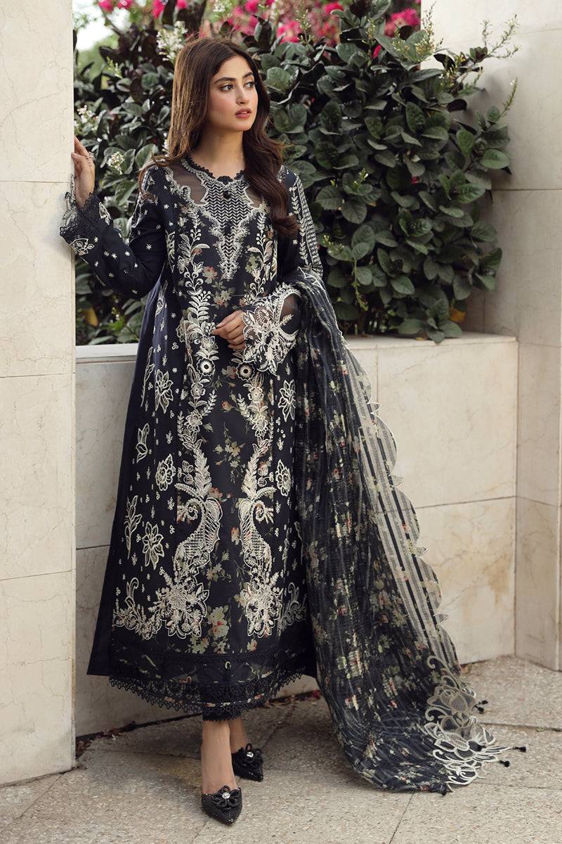 Qalamkar | Festive Lawn 2024 | PS-07 HAMNA - Pakistani Designer Dress - by Qalamkar | Type: Luxury - 100% Original at Saira Sultan