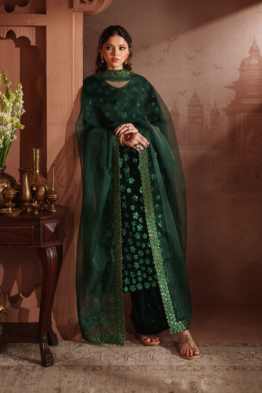 Iznik | Velvet 25 | IV-60 Embroidered Velvet by Iznik - Designer Dress - Type : Ladies Clothes - Available at Saira Sultan - 100% Original 