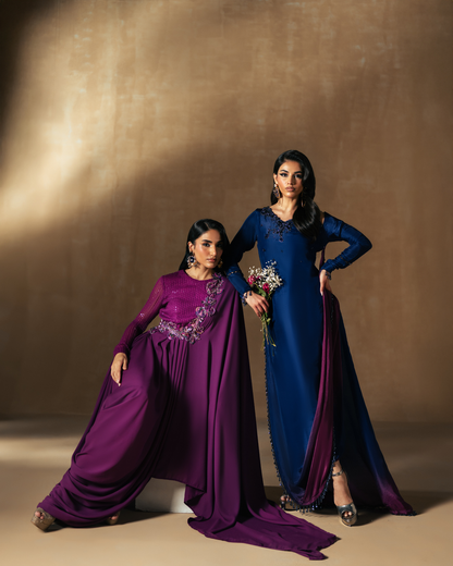 Vasal | Zyra Luxe Pret 26 | Divine drape - Pakistani Designer Dress - by Vasal - Type : Ladies Clothes - 100% Original at Saira Sultan
