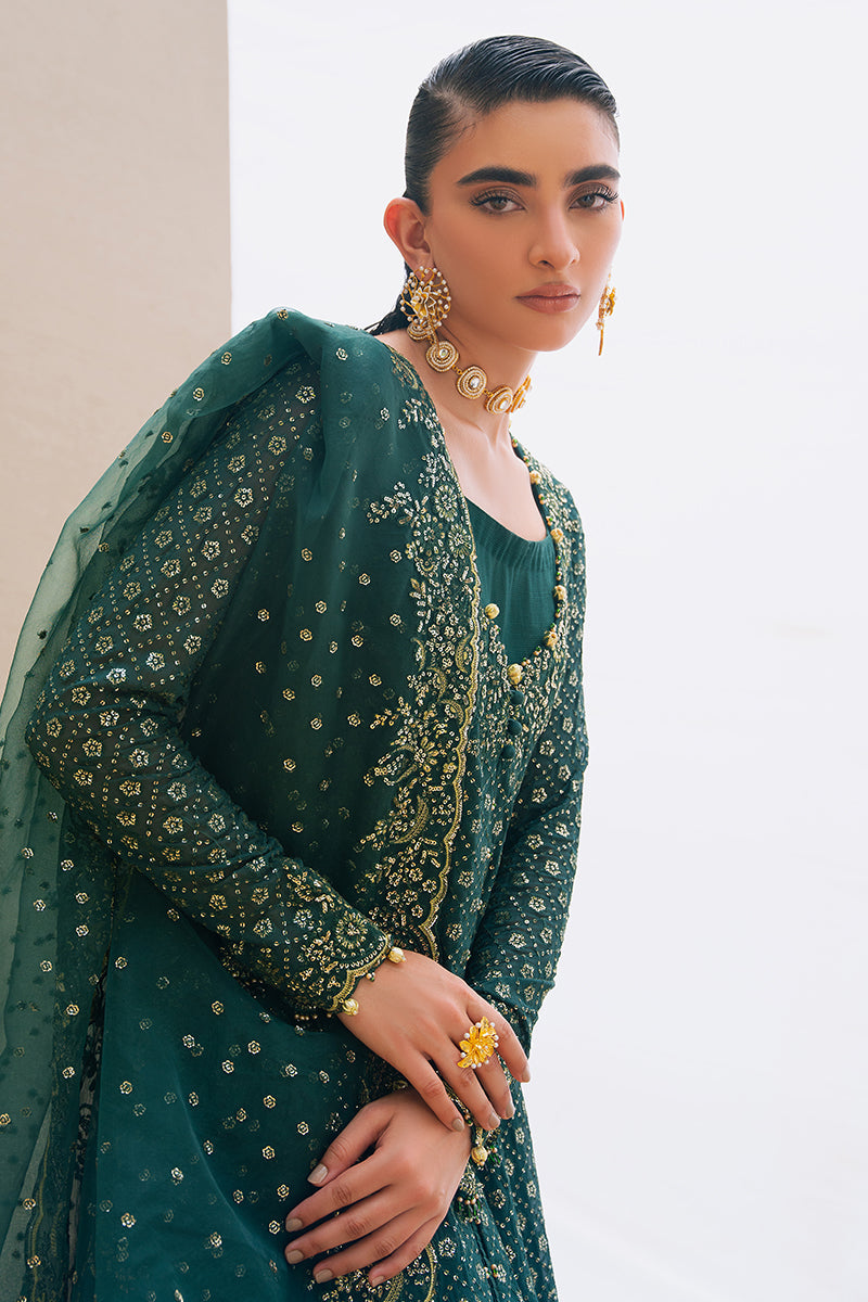 Cross Stitch | Wedding Collection 24 | GREEN SPRING - Pakistani Designer Dress - by Cross Stitch | Type: Formal - 100% Original at Saira Sultan