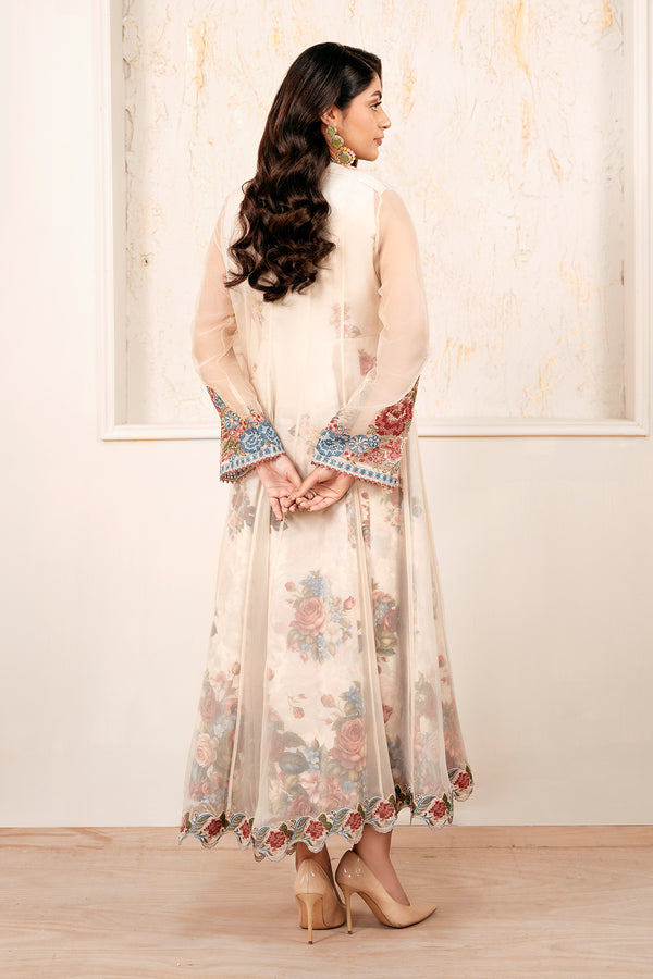 Baroque | Luxury Pret 25 | EMBROIDERED CHIFFON PR-1053 - Pakistani Designer Dress - by Baroque - Type : Ladies Clothes - 100% Original at Saira Sultan