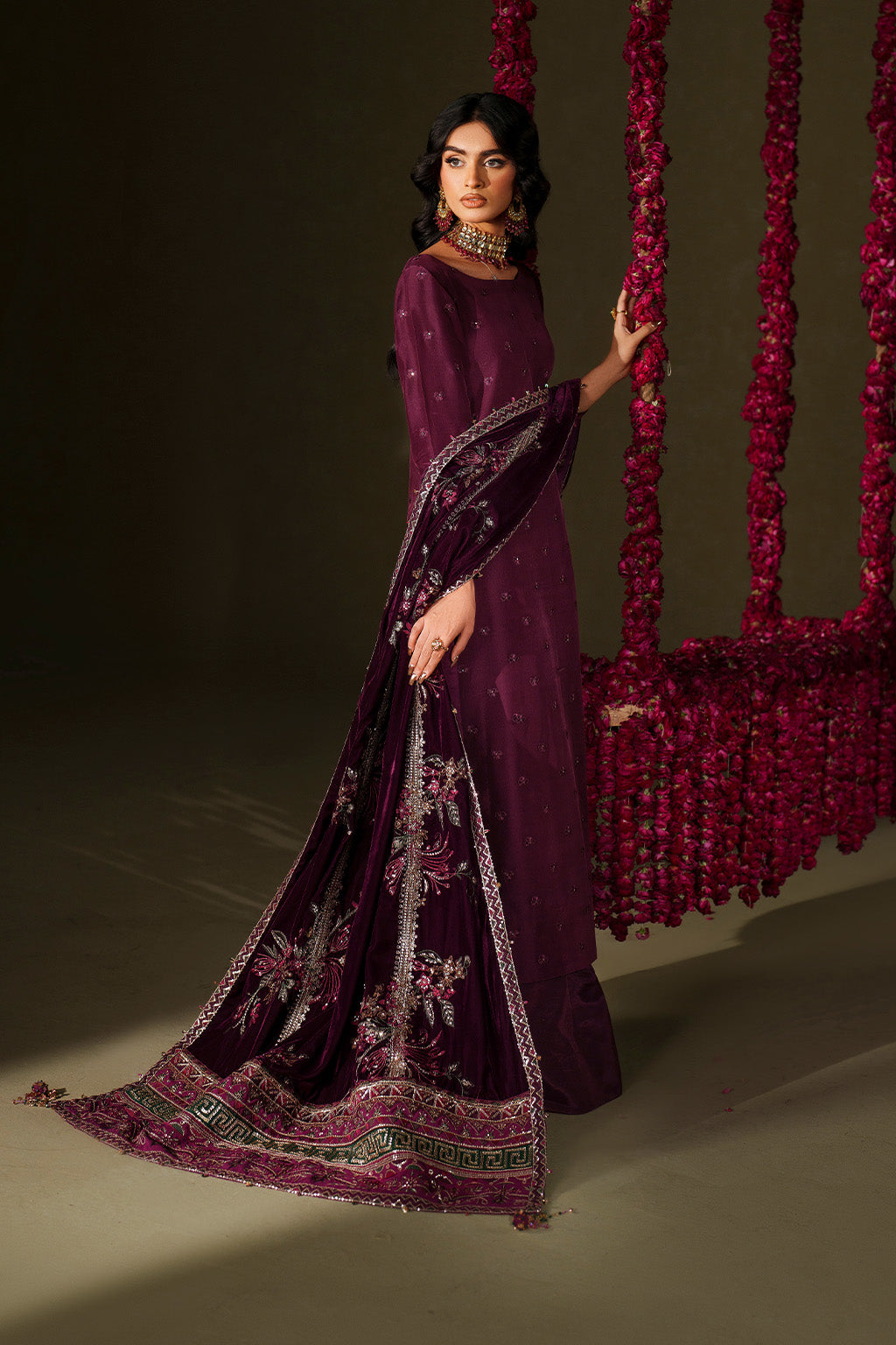 Iznik | Velvet 25 | IV-68 Embroidered Velvet by Iznik - Designer Dress - Type : Ladies Clothes - Available at Saira Sultan - 100% Original 