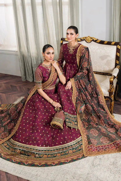 Baroque | Chantelle Embroidered Collection | CH12-03 - Pakistani Designer Dress - by Baroque | Type: Bridal - 100% Original at Saira Sultan