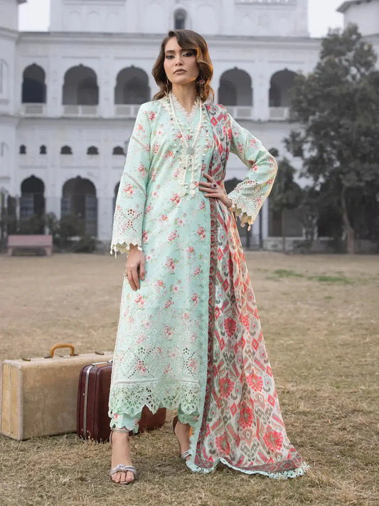 Faiza Faisal | Maya Luxury Lawn | Julia - Pakistani Designer Dress - by Faiza Faisal | Type: Luxury - 100% Original at Saira Sultan