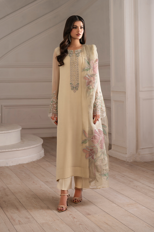 Iznik I Festive Formal I UE-413 Embroidered Chiffon - Pakistani Designer Dress - by Iznik - Type : Ladies Clothes - 100% Original at Saira Sultan