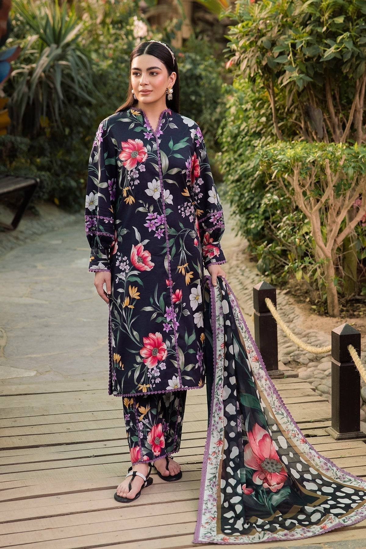 Alizeh | Sheen Lawn Prints 24 | VIOLA - Pakistani Designer Dress - by Alizeh | Type: Casuals - 100% Original at Saira Sultan