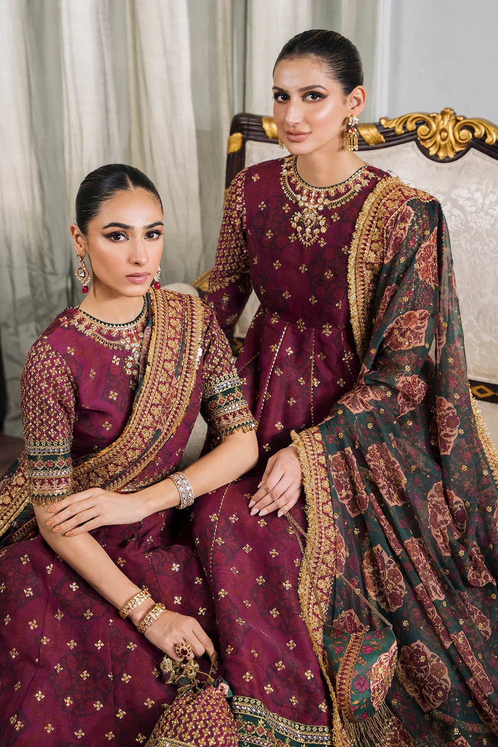 Baroque | Chantelle Embroidered Collection | CH12-03 - Pakistani Designer Dress - by Baroque | Type: Bridal - 100% Original at Saira Sultan