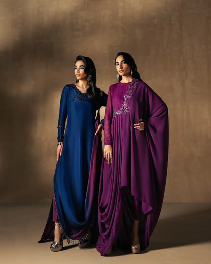 Vasal | Zyra Luxe Pret 26 | Sapphire drift - Pakistani Designer Dress - by Vasal - Type : Ladies Clothes - 100% Original at Saira Sultan