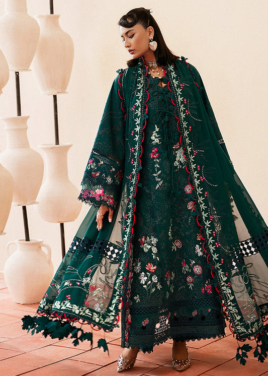 Suffuse | Eid Lawn 25 | LEA XS Teal Green Lawn