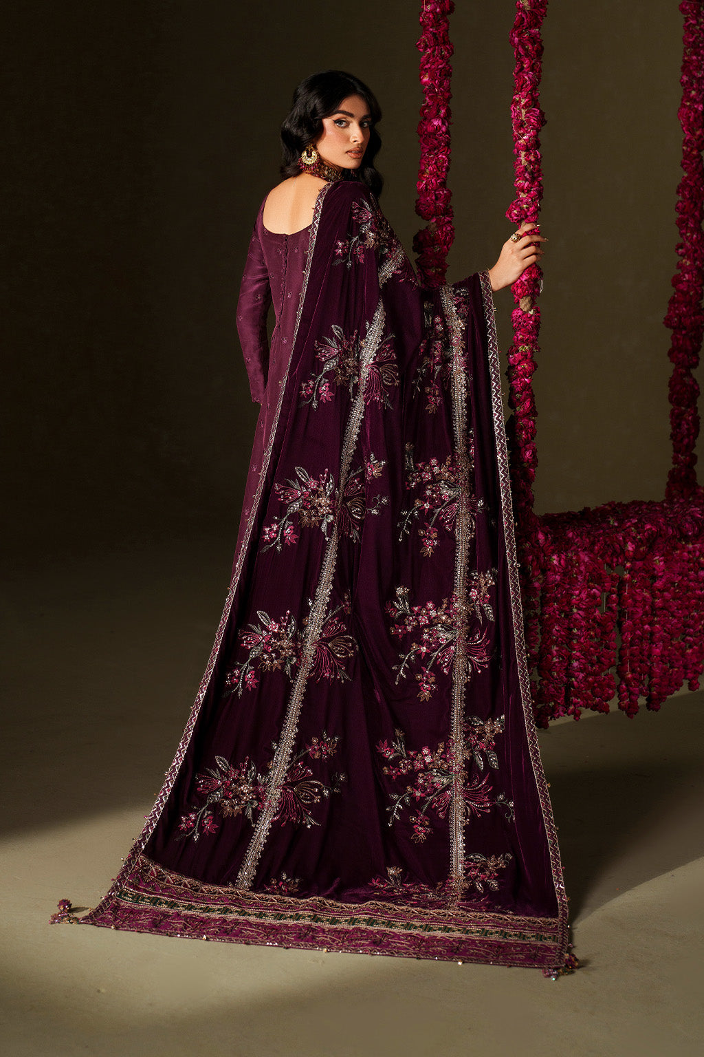 Iznik | Velvet 25 | IV-68 Embroidered Velvet by Iznik - Designer Dress - Type : Ladies Clothes - Available at Saira Sultan - 100% Original 