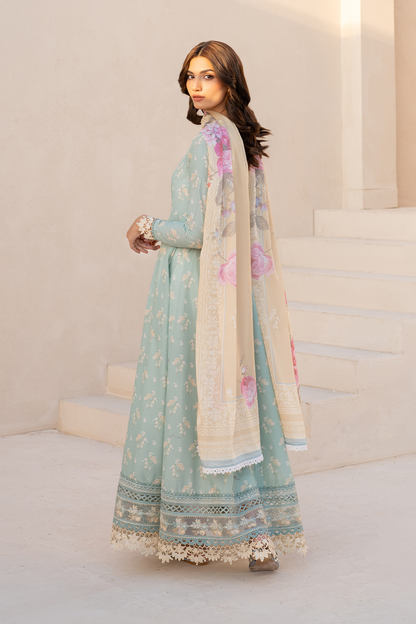 Iznik | Festive Lawn 25 | EFL-06 S Ice Blue Lawn