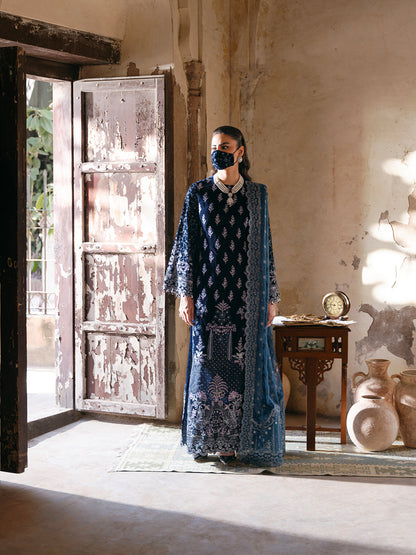Flossie | Siara Velvet Formals | V-105 - B Custom Size Teal Blue Velvet