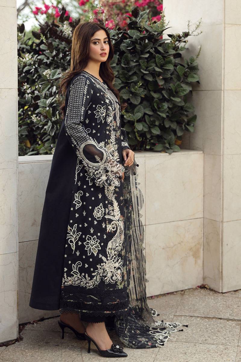 Qalamkar | Festive Lawn 2024 | PS-07 HAMNA - Pakistani Designer Dress - by Qalamkar | Type: Luxury - 100% Original at Saira Sultan