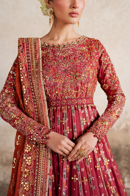 Iznik | Luxury Chiffon | ILC-07 XL Red Silk