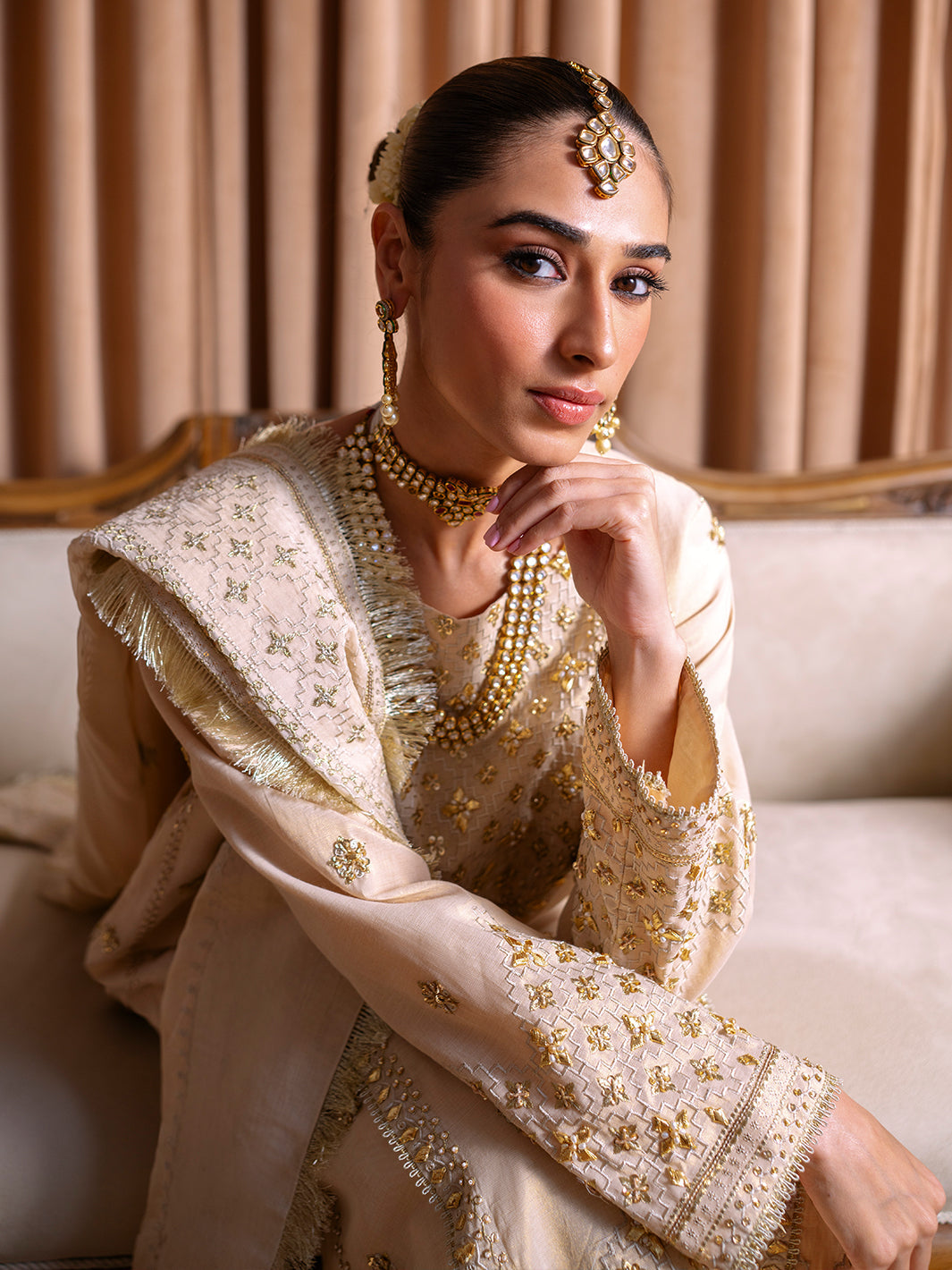 Faiza Faisal | Rema Wedding Formals 24 | Saleha XL Off White Cotton