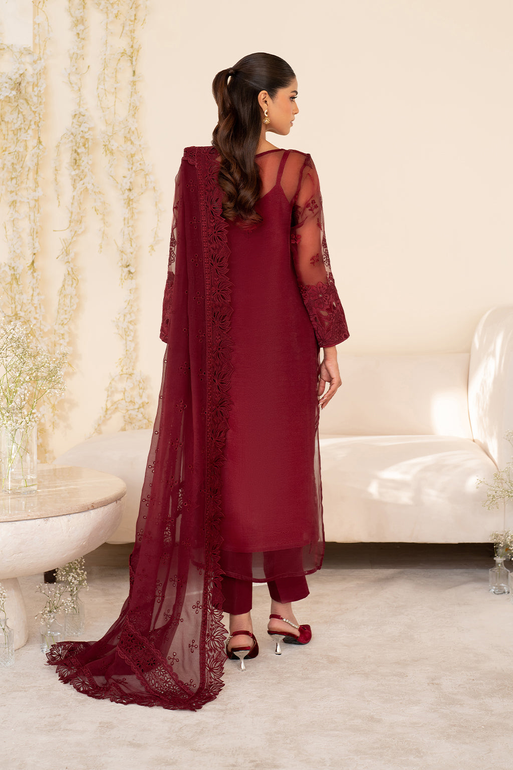 Iznik | Festive Formal | UE-438 Embroidered Pure Organza - Pakistani Designer Dress - by Iznik - Type : Ladies Clothes - 100% Original at Saira Sultan