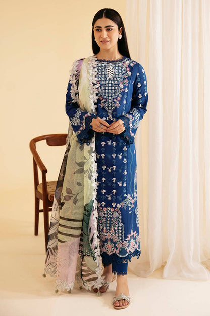 Qalamkar | Qlinekari Luxury Lawn | SQ-08 ZEL - Pakistani Designer Dress - by Qalamkar | Type: Luxury - 100% Original at Saira Sultan