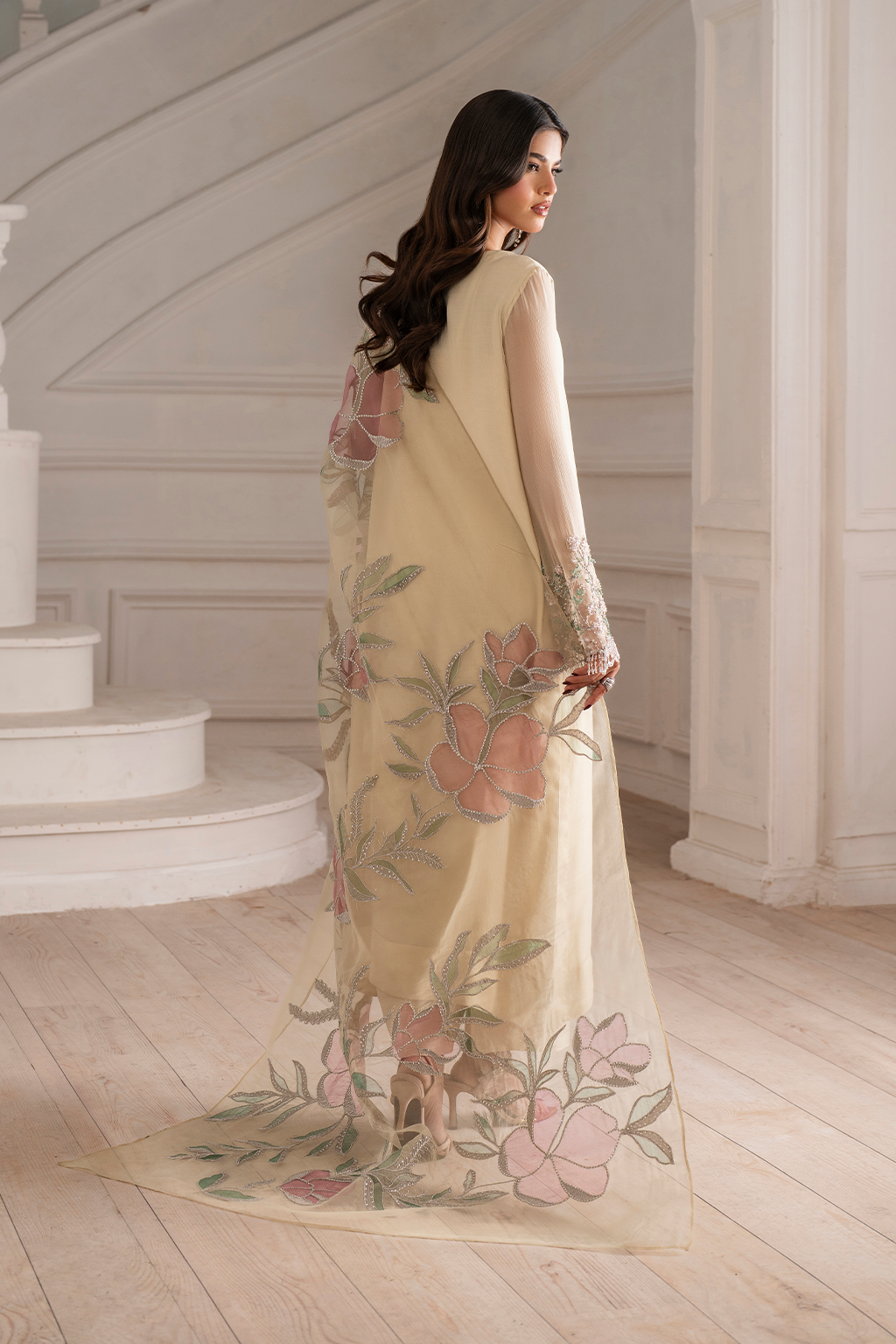 Iznik I Festive Formal I UE-413 Embroidered Chiffon - Pakistani Designer Dress - by Iznik - Type : Ladies Clothes - 100% Original at Saira Sultan