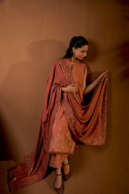 Sobia Nazir | Winter Shawl 25 | Design 4A by Sobia Nazir - Designer Dress - Type : Ladies Clothes - Available at Saira Sultan - 100% Original 