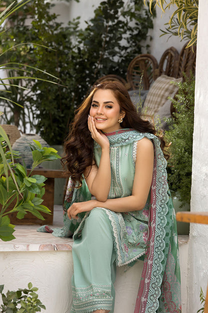 Sobia Nazir | Vital Lawn 25 | 4B L Ice Blue Lawn