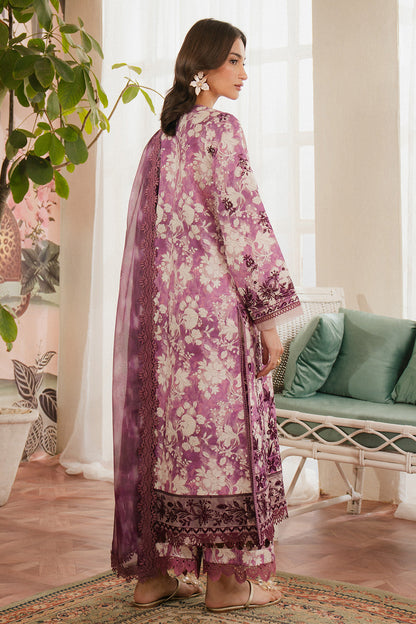 Ayzel | Armelia Printed Lawn 25 | Ren S Rose Pink Lawn