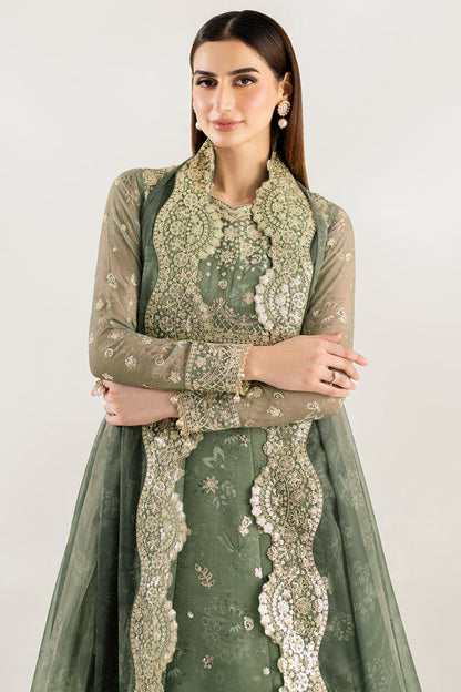 Farasha | Fiorella Formals | Olive Aura - Pakistani Designer Dress - by Farasha - Type : Ladies Clothes - 100% Original at Saira Sultan
