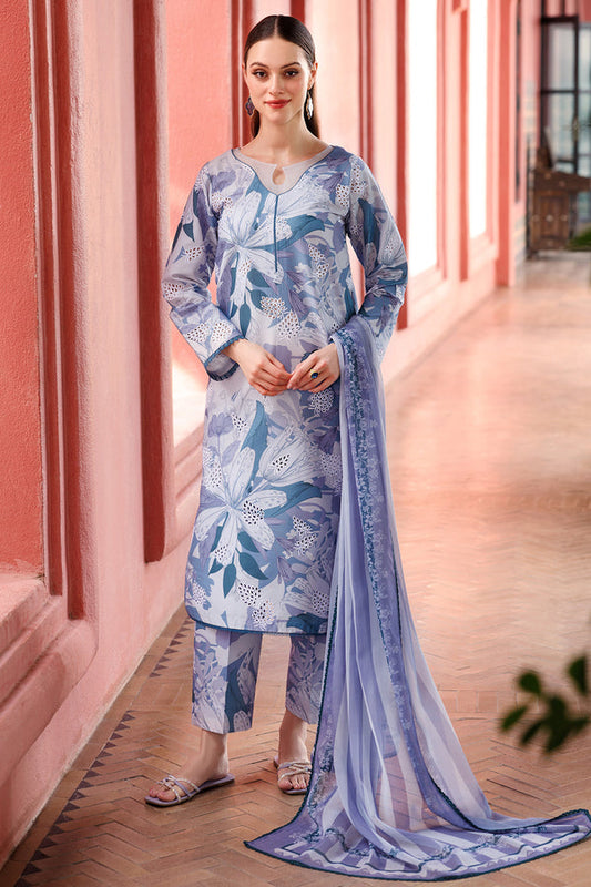 Farasha | Printed Essentials | Blue Passion XS Lavender Lawn