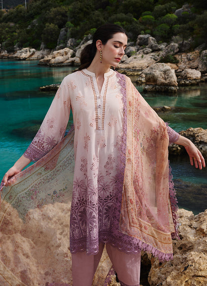 Image | Lawnkari 25 | Ivy L Peach Pink Cotton Lawn