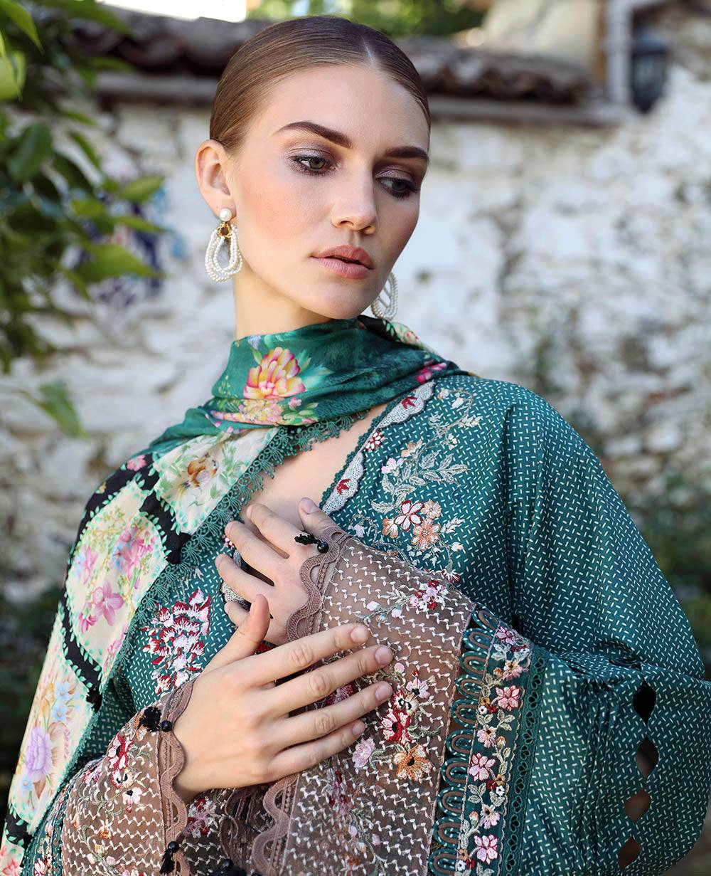 Republic Womenswear | Aylin Summer Lawn 24 | Fleur (D2-B) - Pakistani Designer Dress - by Republic Womenswear | Type: Luxury - 100% Original at Saira Sultan