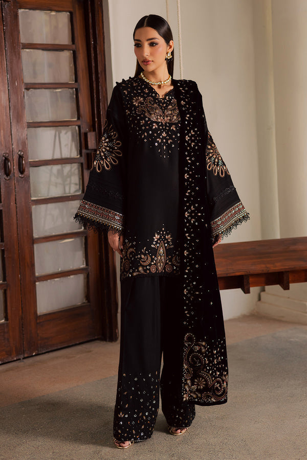 Nureh | Exclusive Leather Peach | NE-202 by Nureh - Designer Dress  - Type : Ladies Clothes - Available at Saira Sultan - 100% Original 