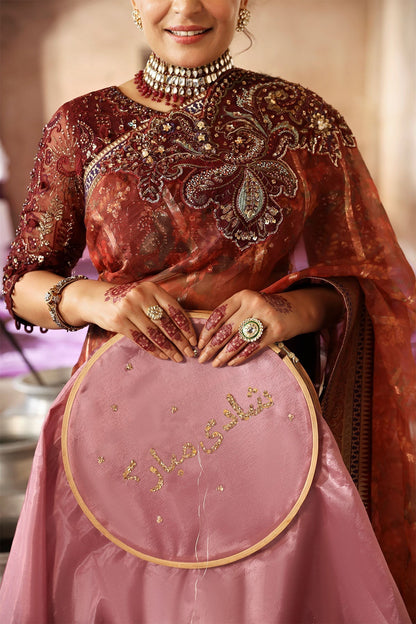 Nureh | Jhoomro Wedding Formals | NL-71 GEHNA - Pakistani Designer Dress - by Nureh | Type: Bridal - 100% Original at Saira Sultan