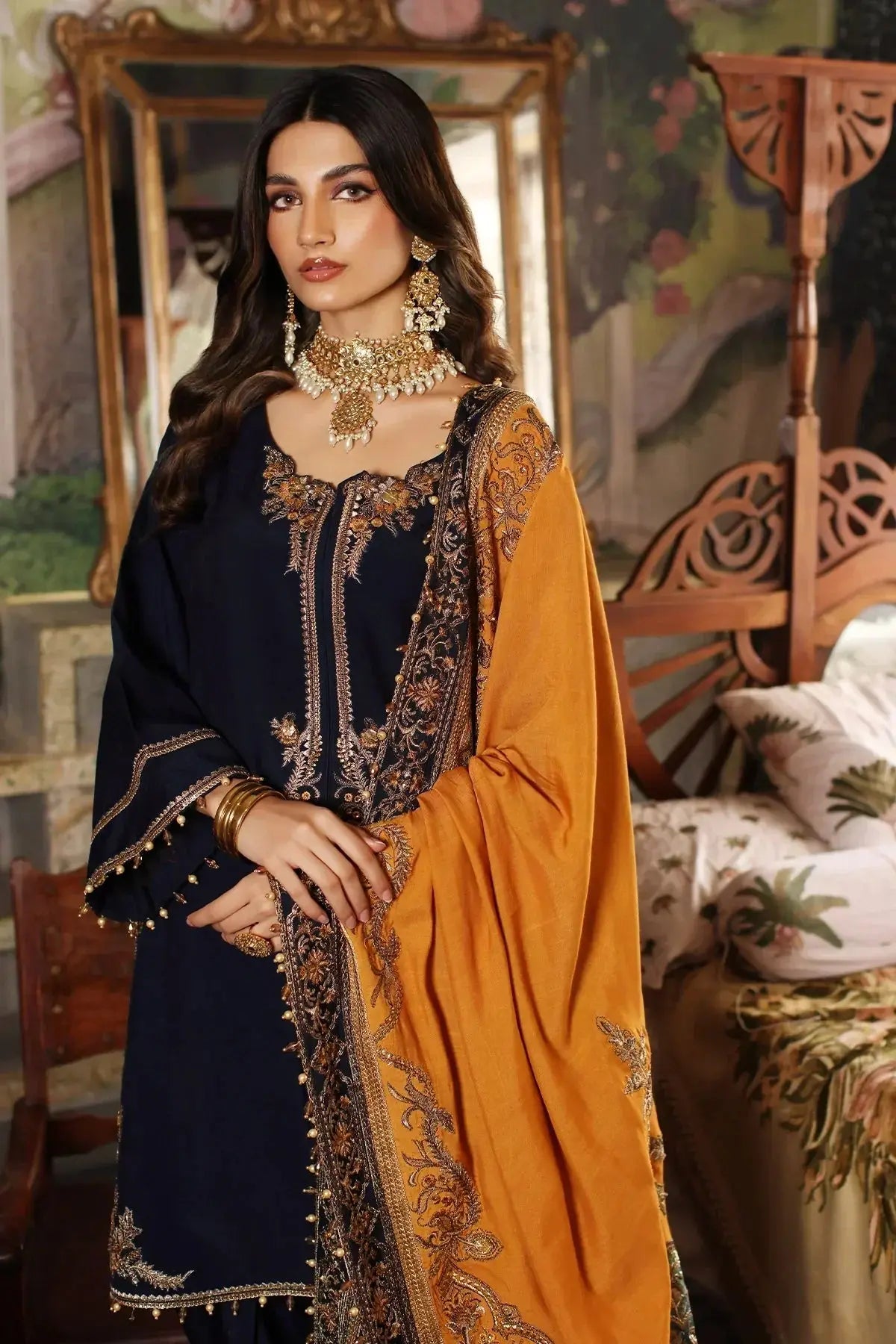 Mina Kashif | Meeral Formals 23 | MKF23-17 - Pakistani Designer Dress - by Mina Kashif | Type: Formal - 100% Original at Saira Sultan