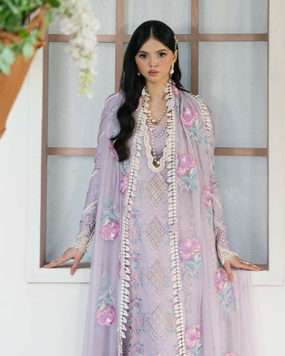 Zevk | Flora Festive Lawn | LILLY M Lilac Lawn