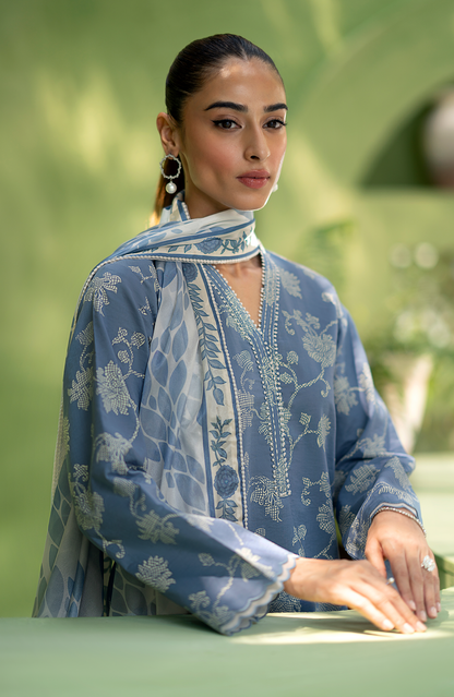 Seran | Artisan Lawn 25 | AEGEAN M Blue Gray Lawn