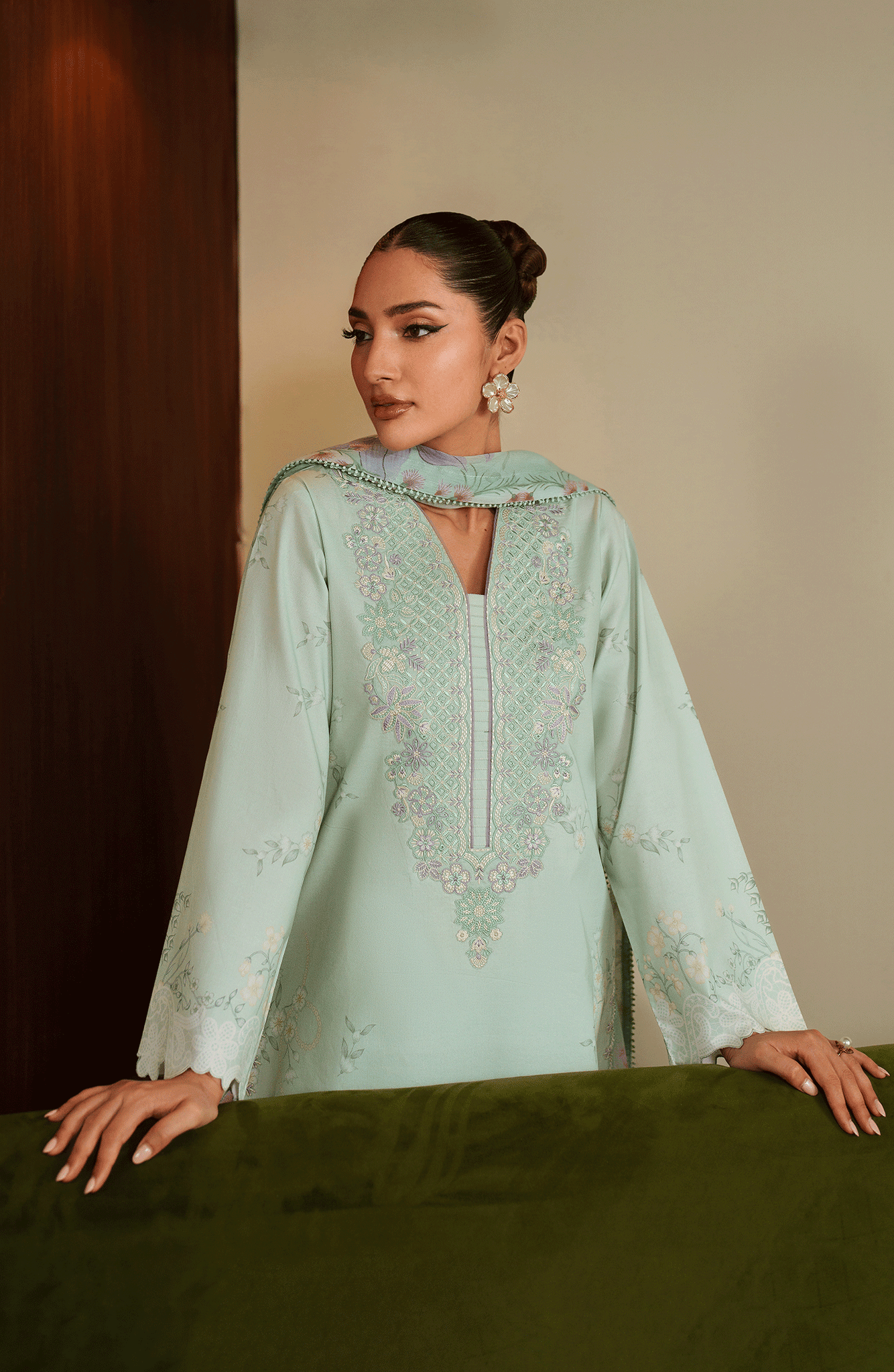 Seran | Ilara Cambric | SERENE - Pakistani Designer Dress - by Seran - Type : Ladies Clothes - 100% Original at Saira Sultan